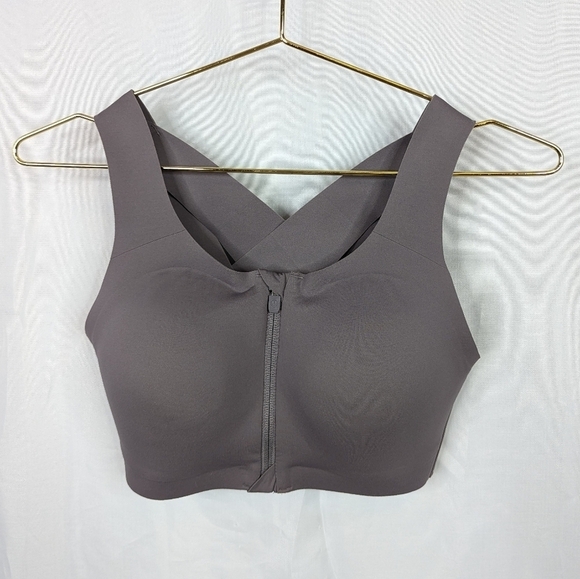 Lululemon Enlite Front Zip High Impact Supprt Criss Cross Sports Bra - Picture 2 of 6
